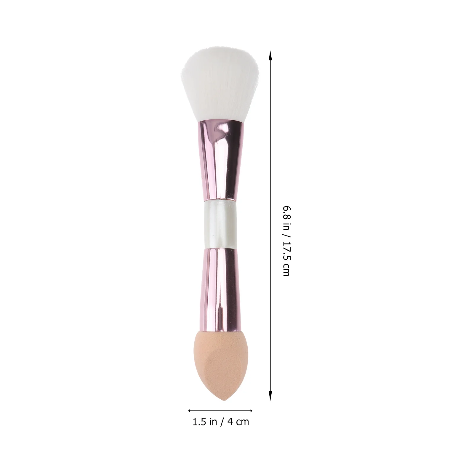 2-delige cosmeticaborstelset met twee uiteinden Premium multifunctionele make-uptoepassingstool voor Highlighter Shadow Foundation Compact