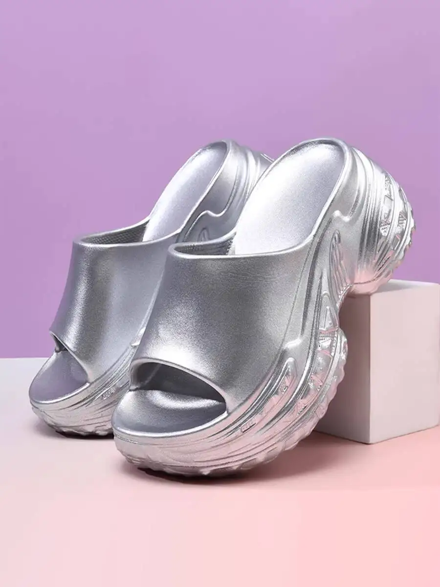 

Women's Thick Sole Slippers 2026 Summer Fashion Thick Platform Sandals Slides Soft Cloud Slippers Casual Home Outdoor Flip Flops