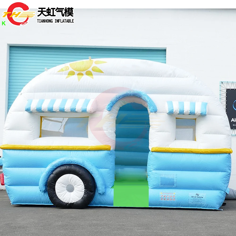 Free Shipping 4x3m Candy Inflatable Caravan Tent Carnival Party Event Snack Booth Lawn Tents for Sale