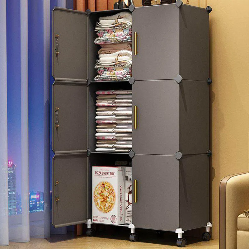 ts-Simple Shelf Closet Minimalist Modular Cupboard Partitions Professional Room Decor Wardrobe