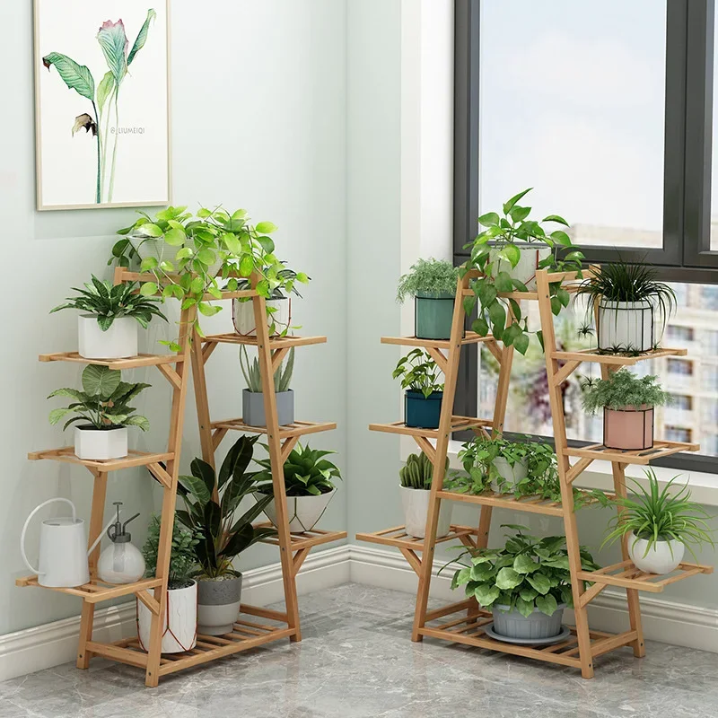 

FloortoCeiling MultiLayer Plant Stand Assembly Shelves for Greenery Succulent Storage in Living Room SpaceSaving Design