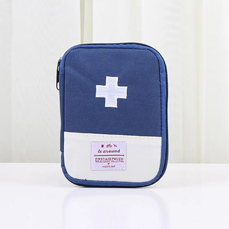 1pc Empty First Aid Kit Bag Pouch Bandages Band Aid Medicine Storage Bag Emergency Bag Case Fabric Survival Kit