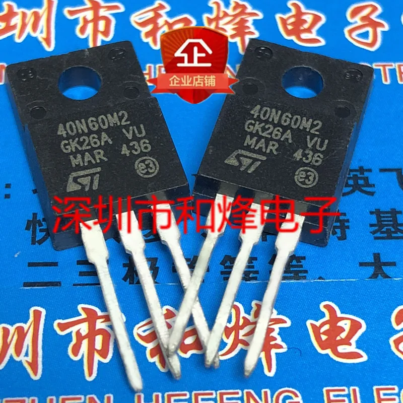 5PCS-10PCS 40N60M2 STF40N60M2 TO-220F Original On Stock Quick shipping