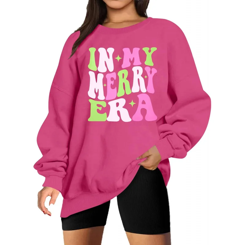 

Christmas sweatshirt retro In My Merry Era women's pullover