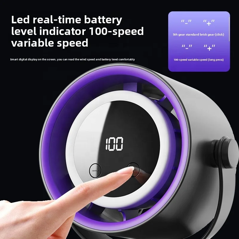 2026 Portable USB Charging Clip-on Fan for Car and Outdoor Activities