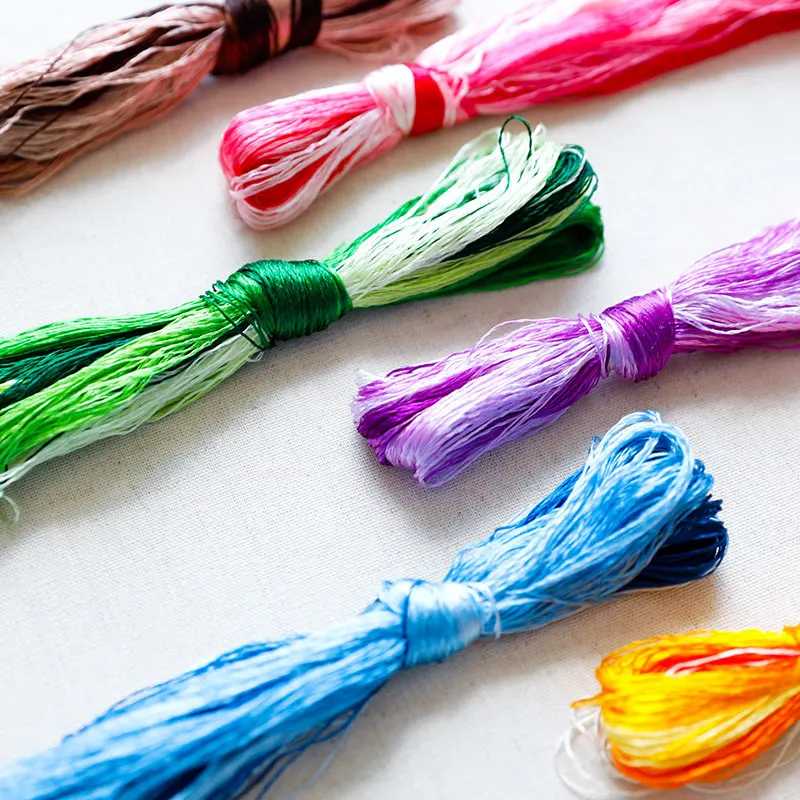 Benang Sutra Bordir Suzhou 20m - Embroidery Thread Yarn ulasan dan harga