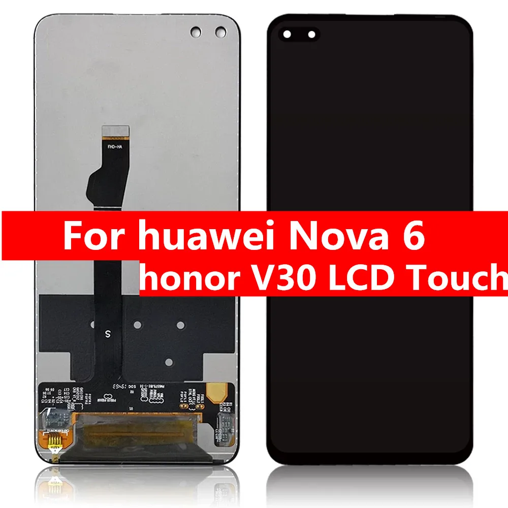 Original Screen for Huawei Honor View 30 LCD Display Digitizer Assembly Touch Display Apply to Huawei Nova 6 Display Repair Part