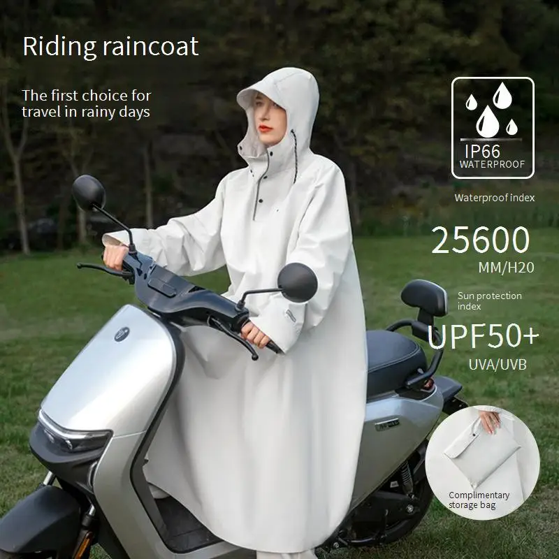 

Long Full Body Raincoat Men Multifunctional Waterproof Windbreak Rain Poncho Outdoor Electric Motorcycle Bicycle Hiking Rainwear