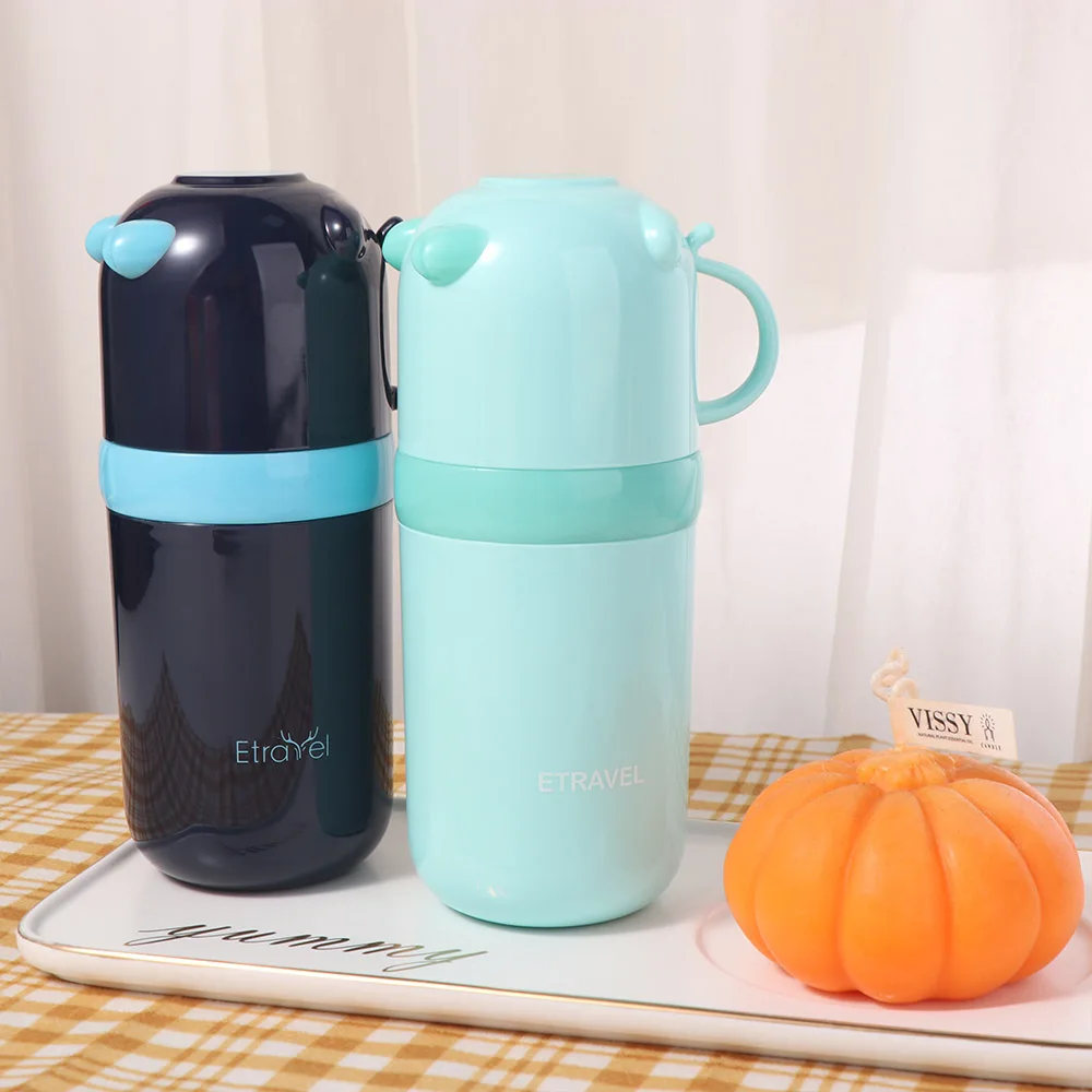 

Sealed Travel Mouthwash Cup Detachable Plastic Toothbrush Toothpaste Cup Dustproof with Handle Brushing Cup Dormitory