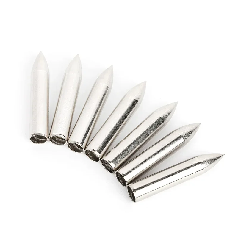 6/12PCS Archery Iron Arrowhead Target Points  Hunting Arrowhead OD6.5mm ID 5.5mm Bow Shooting Hunting Accessories