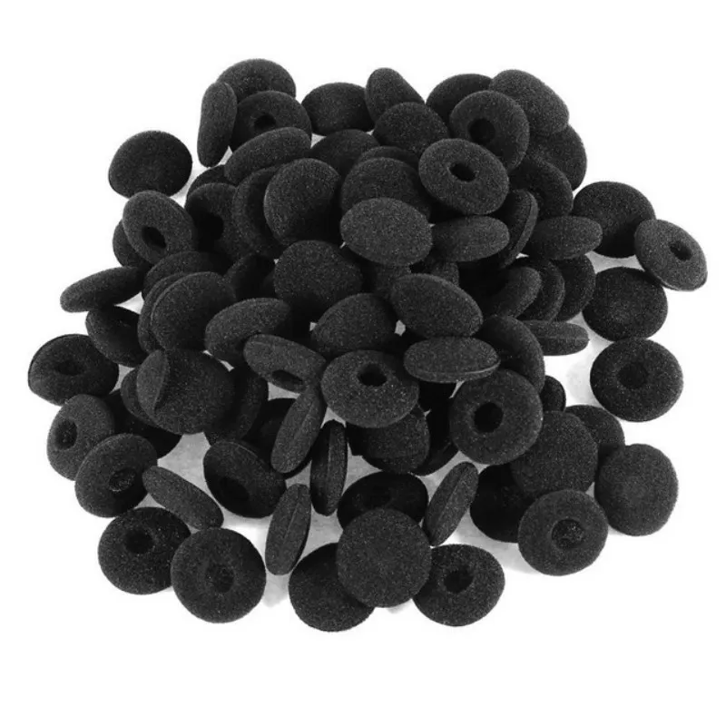 50Pcs 18mm Soft Foam Earbud Headphone Replacement Ear Pads Earphone Ear Tips Headset Sponge Covers Cushions