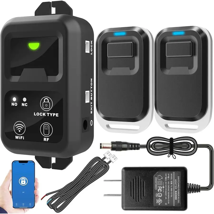 

Беспроводной Wi-Fi выключатель 2,4 ГГц для системы контроля доступа к дверям, электрического замка, с управлением через приложение для смартфона