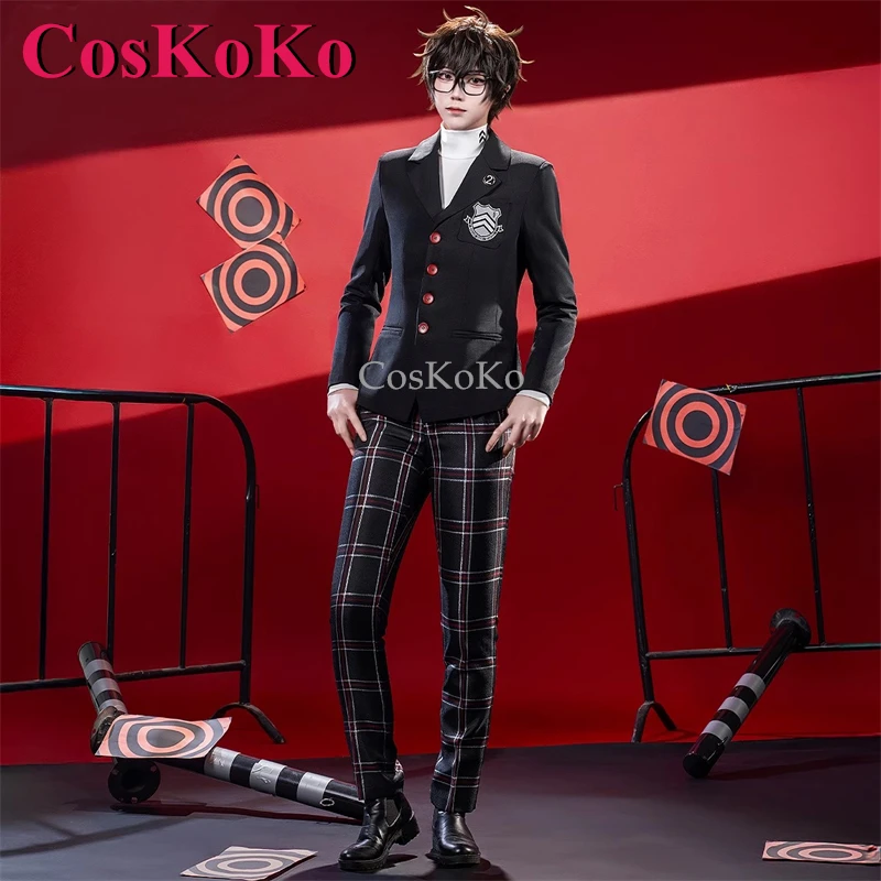 CosKoKo Amamiya Ren Cosplay Game Persona Costume Fashion Handsome Uniforms Full Set Halloween Party Role Play Clothing S-L Size