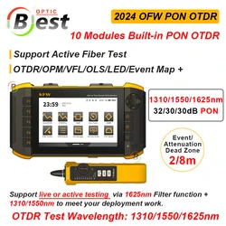 OFW OTDR 3 Długości fali testowej PON OTDR 1310/1550/1625nm 32/30/30dB Reflektometr światłowodowy Ekran dotykowy iOLA OPM VFL Mapa wydarzeń