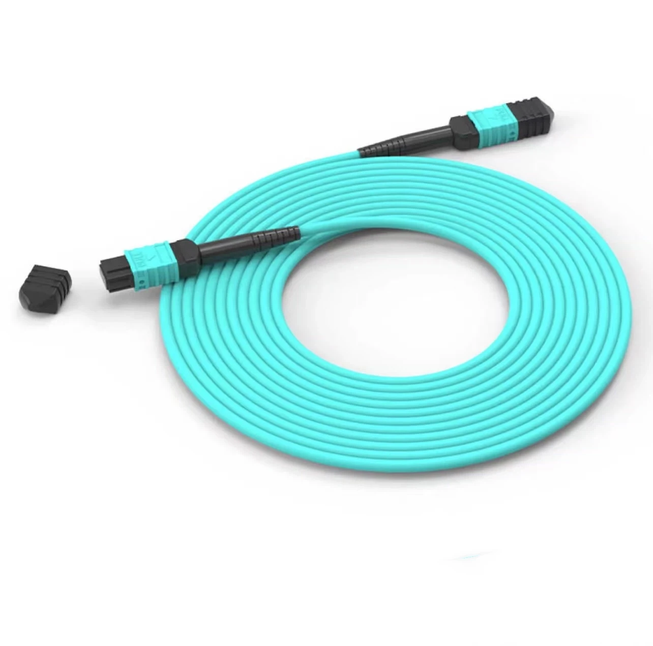 MPO الألياف patchcord 12 النوى OM4 أنثى ذكر نوع B 2 3 5 10 15 متر التصحيح البصري الرصاص أكوا OM3 MTP 12 حبلا ftth الطائر 12C