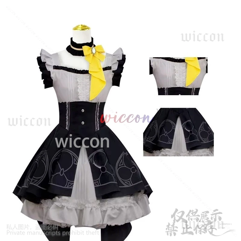 Anime Game Blue Archive Cosplay Iochi Mari Costume Lolita Dress Furry Cos Wigs Earwear For Halloween Christmas Girls Customized