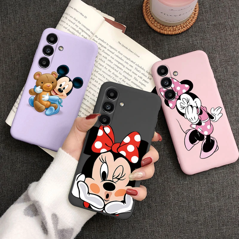 Donald Duck Case For Samsung Galaxy A15 4G 5G Cover Cute Cartoon Minnie Mickey Mouse TPU Soft Coque For Samsung A 15 Shell