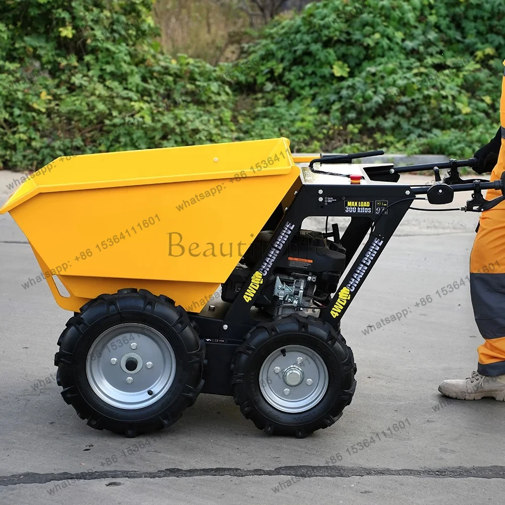 Heavy Duty Chinese 6.5 Hp Power Motorized  Wheelbarrow 250Kg for Construction Site