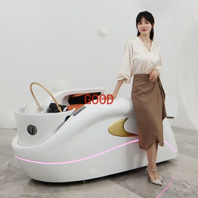 Head Therapy Bed Water Circulation Fumigation Automatic Massage Flushing Bed Hairdressing
