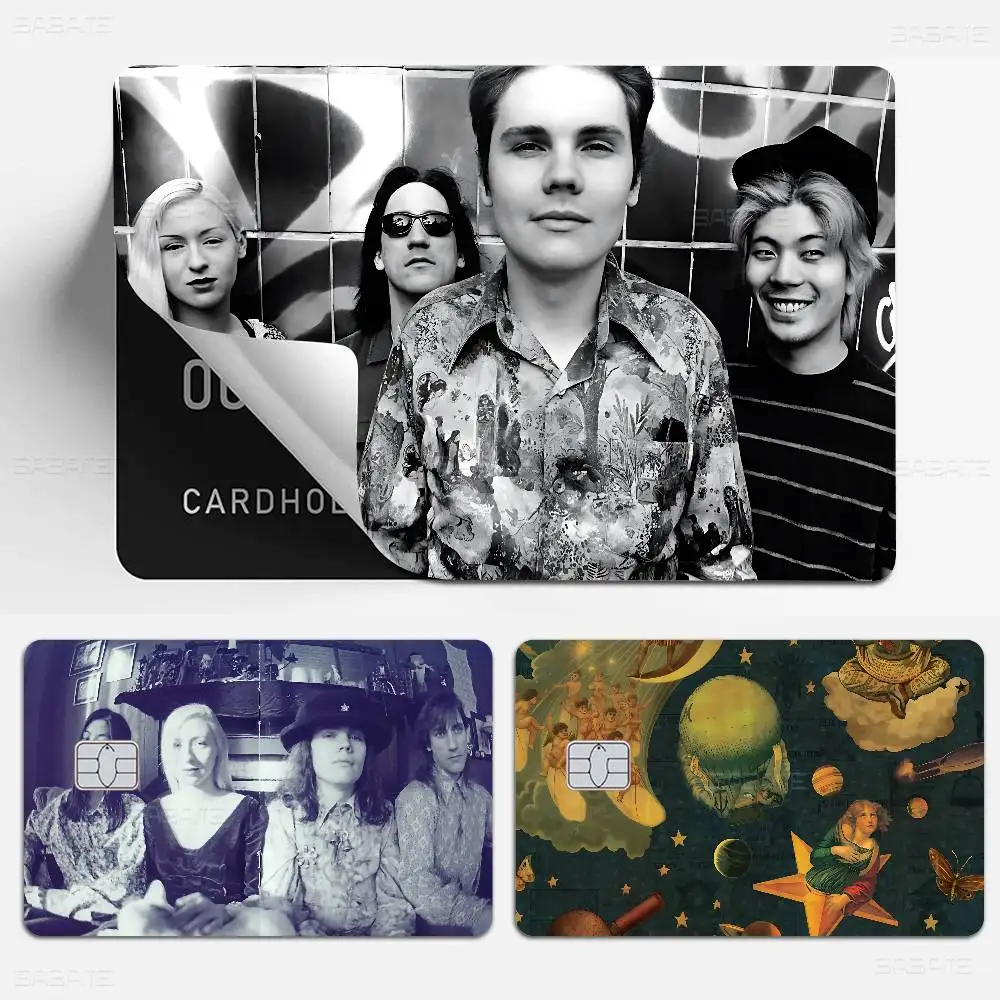 Klassische Alternative-Rockband T-The S-Smashing P-Pumpkins Anime-Aufkleber-Folie für Kreditkarten, Debitkarten und Bankkarten (Vorderseite)