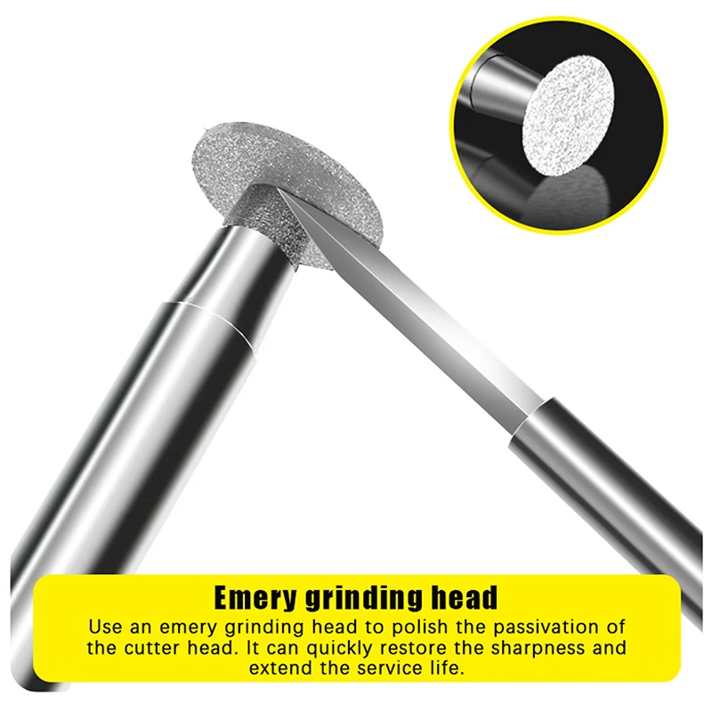 Juego de brocas para tallar madera, accesorios de taladro de grabado eléctrico, herramienta de molienda para manualidades de madera, 6 uds.