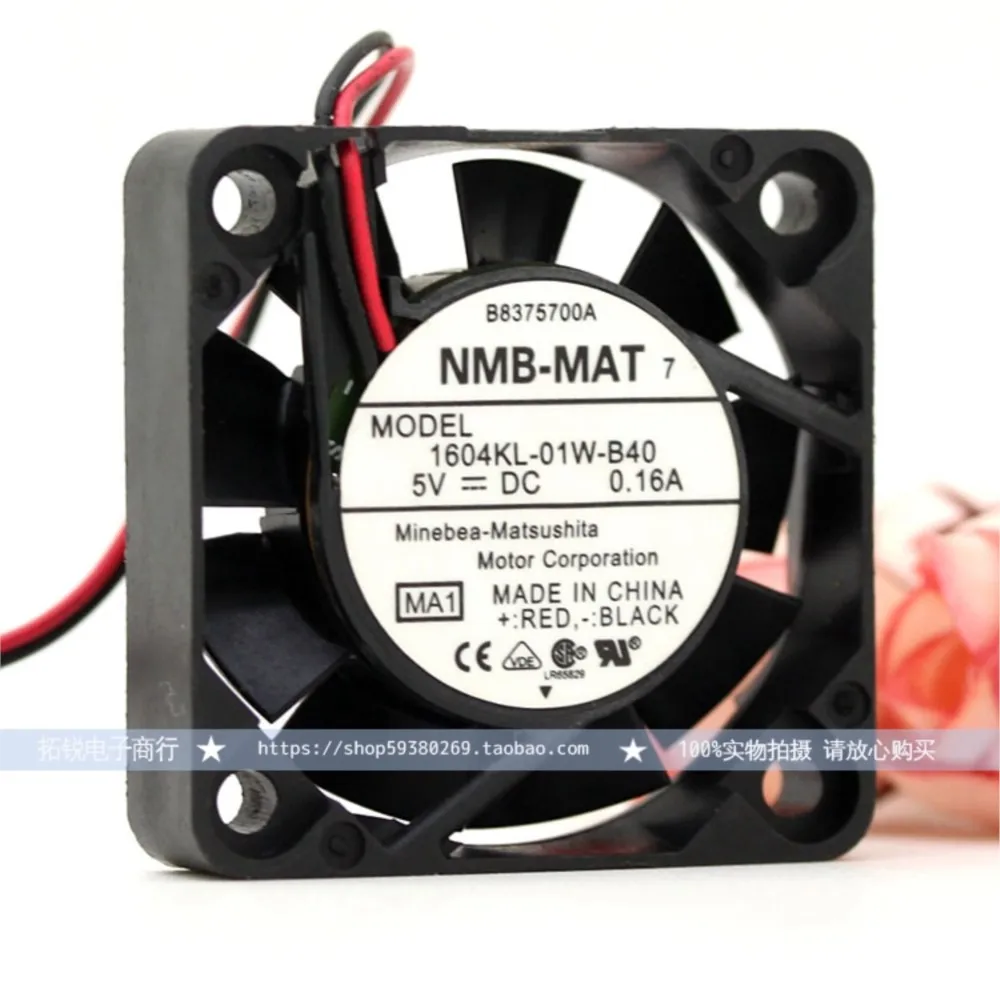 40mm Fan for NMB 1604kl-01w-B40 4010 4cm DC 5V 0.16a Two-Wire Dual Ball Fan