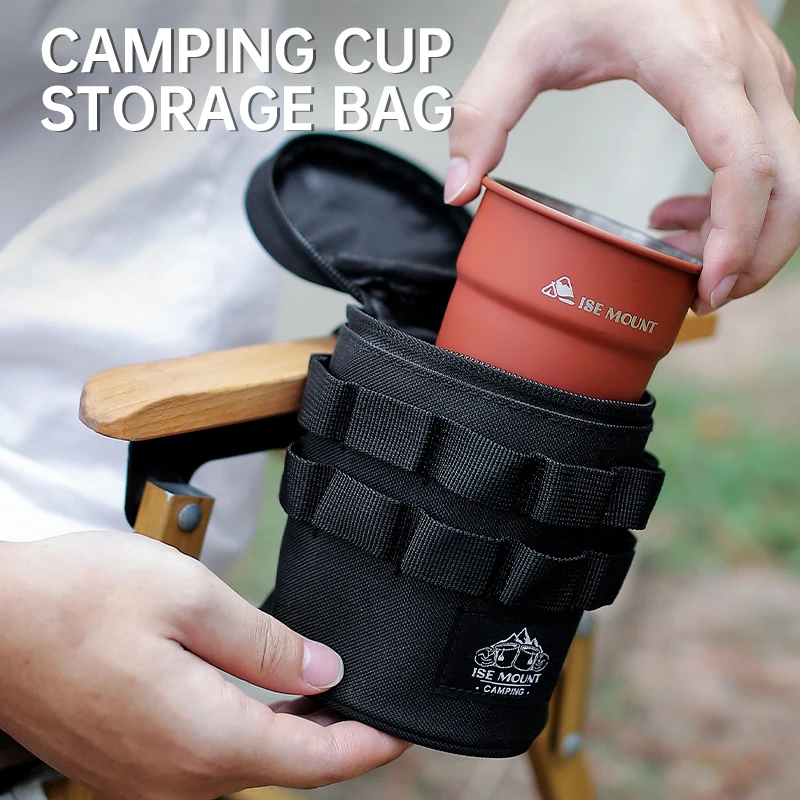 Outdoor Sports Water Bottle Bag Tactical Multifunctional Storage Bag Camping 600D Oxford Cloth Beer Glass Protective Bag