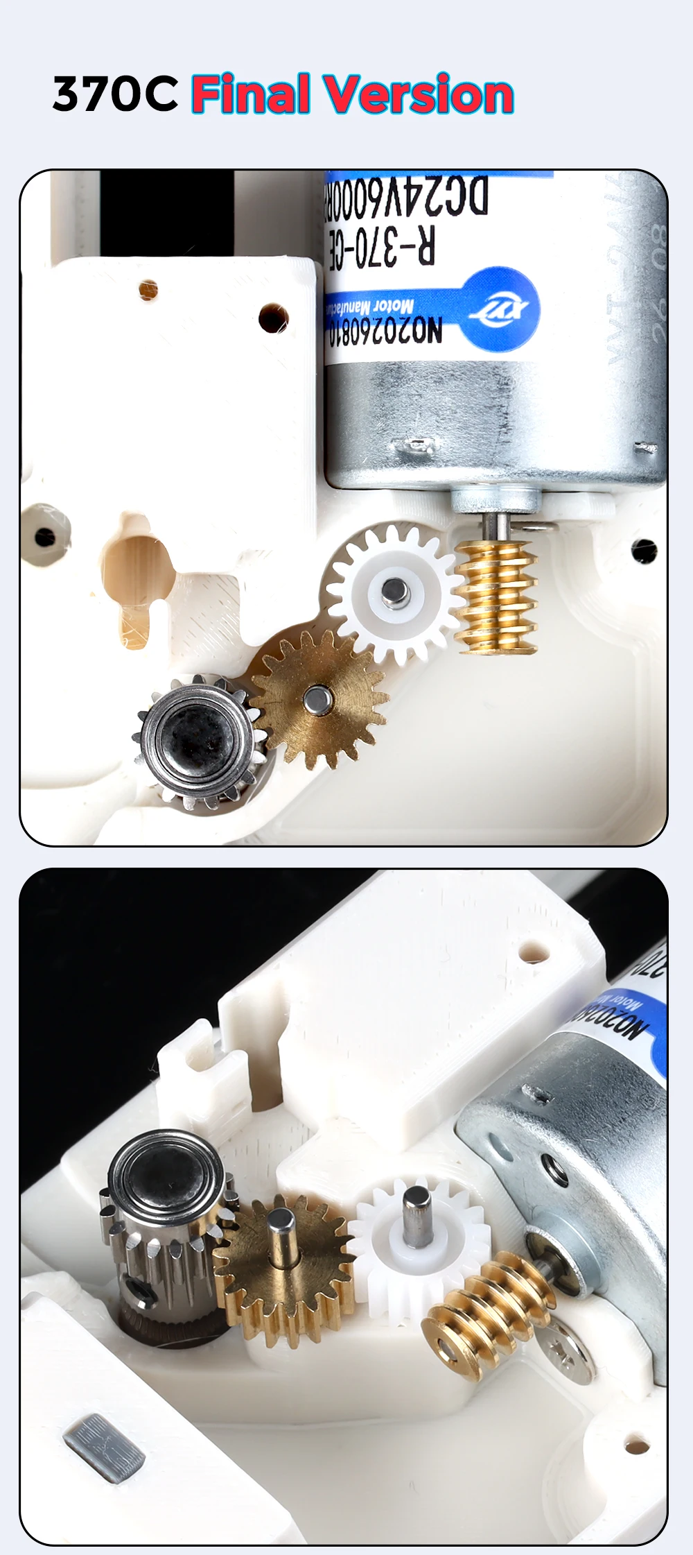 BLV ® BMCU Final 370C DM Perfect Final Version Metallgetriebe, Hochdrehmoment AMS Automatische Zuführung MMU für A1, A1 Mini, X1, P1 – Detail 15