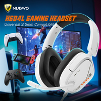 NUBWO HG04L Gaming Headset 3.5mm Jack Clear Unidirectional Mic for PS5/PS4 Xbox Series X|S/Xbox One Switch Soft Memory Earmuffs