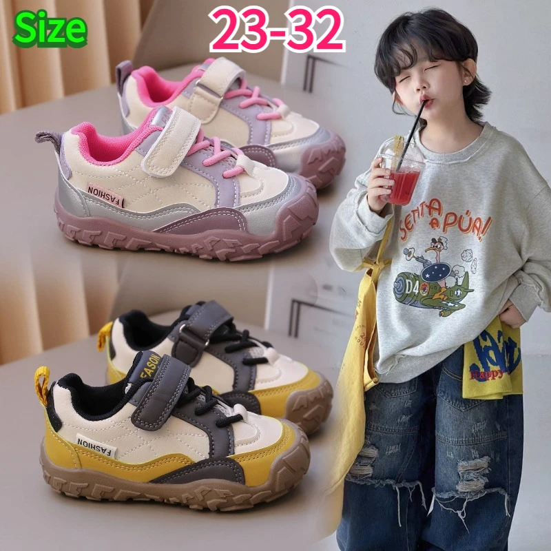 Kids Sneakers Anti Slip Rubber Sole Children Trail Shoes All Season Breathable Mesh Outdoor Sports Footwear for Boys Girls Shoes