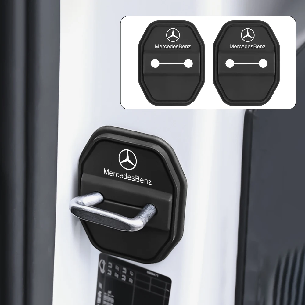 

4 шт. силиконовые защитные накладки на замки дверей автомобиля, декоративные чехлы, автоаксессуары для Mercedes Benz W204 Vito W639 ML270 W163