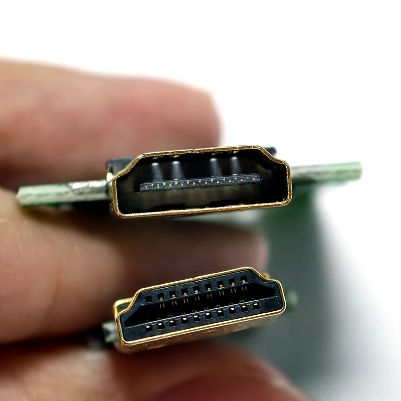 

1pcs DIY Standard HDMI-compatible Welded Male Plug Female Jack 19Pin Cable Connector 19+1 Gold-plated Repair Plug