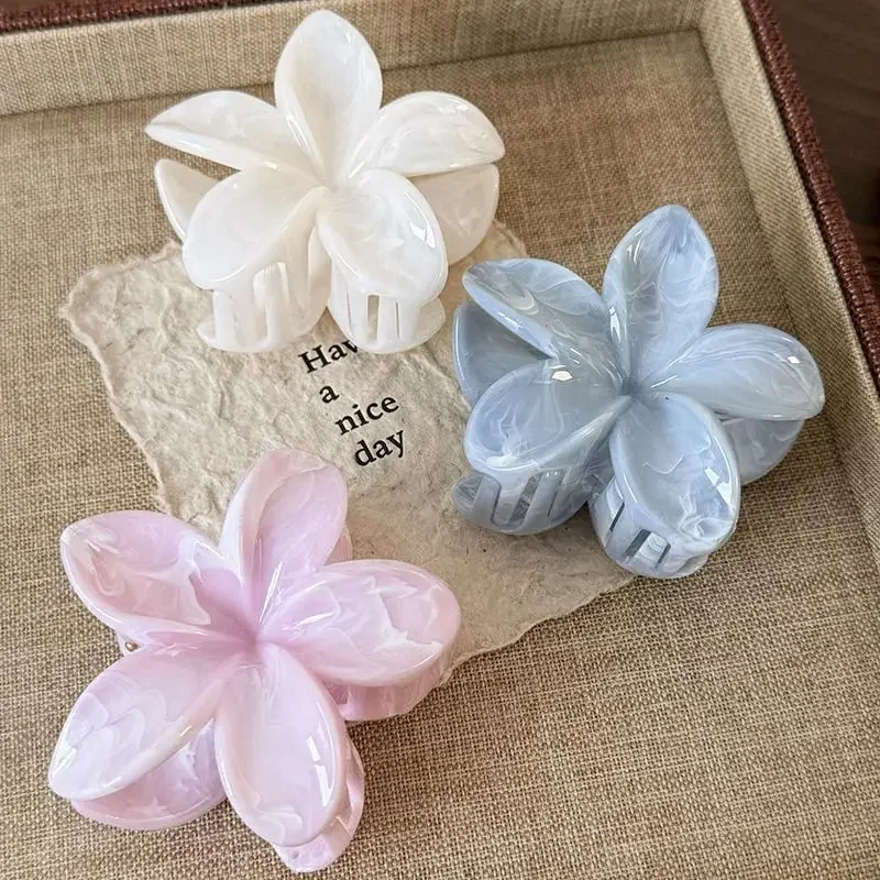 

Когти для волос с тупыми цветами 2025 года — большие заколки-крабы для женщин и девочек, модные аксессуары для волос для вечеринок/свадеб