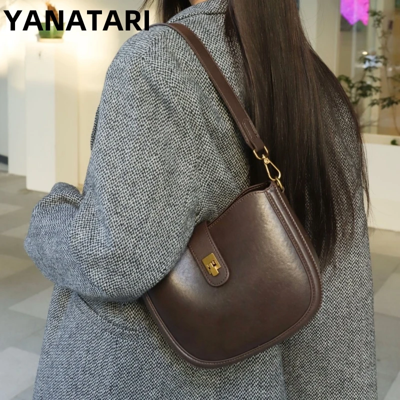

Genuine leather woman bag cowhide Shoulder bag Soft Leather Minimalism luxury bags womens high quality 2024 ladies crossbody bag