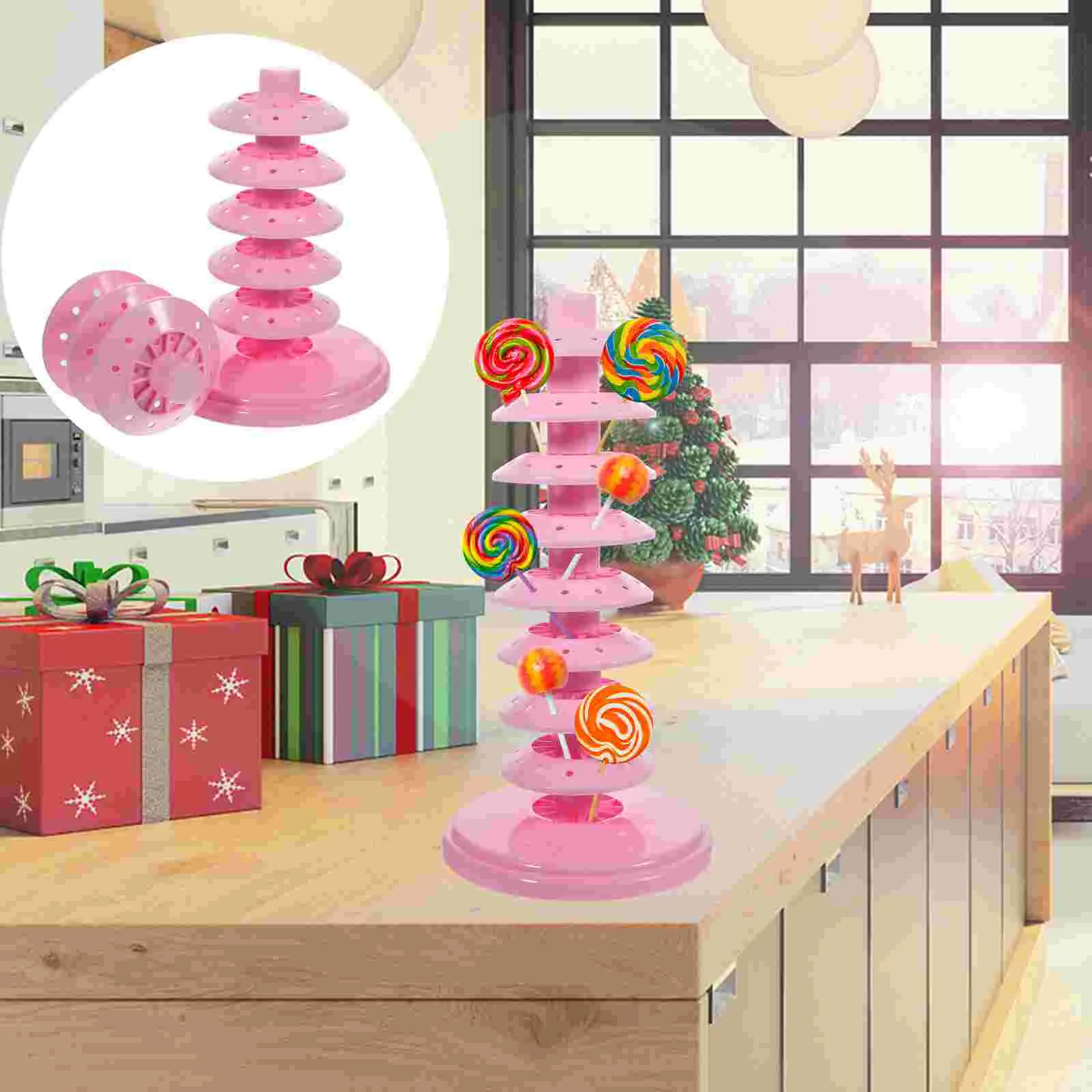 Lollipop Tree Holder Candy Rack Desktop Display Jewelry Delicate Father Adjustable