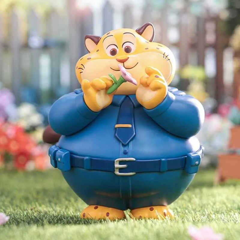 Disney Zootopia Flower World Series Blind Box Leopard Ufficiale Judy Nick Decorazioni per il desktop Kawaii Anime Cute Lovely 2025 Nuovo
