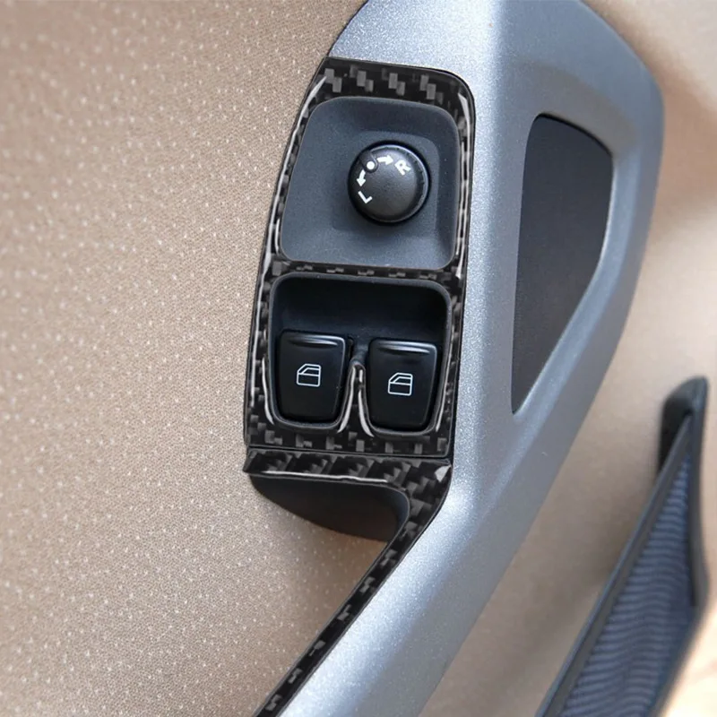 

Suitable for 11-15 Mercedes-Benz smart fortwo car interior modification carbon fiber door control decoration