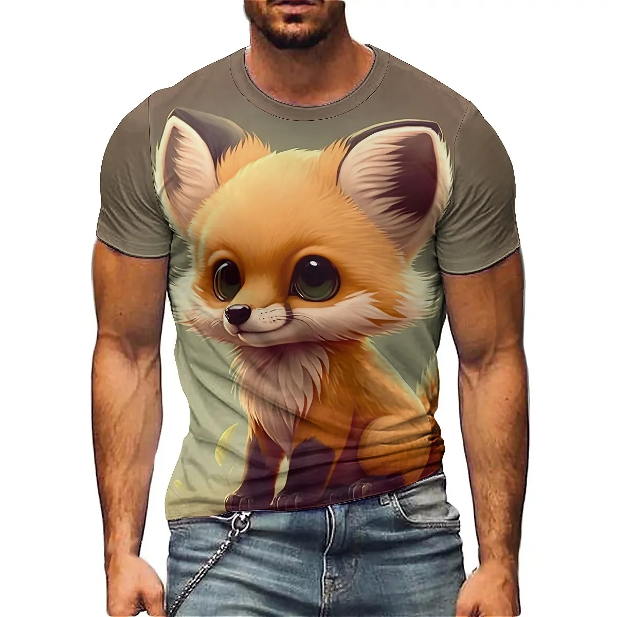 Summer Carnival Men's 3D Printed Short-Sleeved T-Shirts Smooth Fabric for Men and Women's Short-sleeved