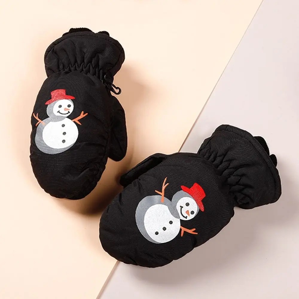 

Толстые теплые детские лыжные перчатки, Нескользящие водонепроницаемые варежки с героями мультфильмов, зимние милые спортивные перчатки для детей 2-4 лет, мальчиков и девочек