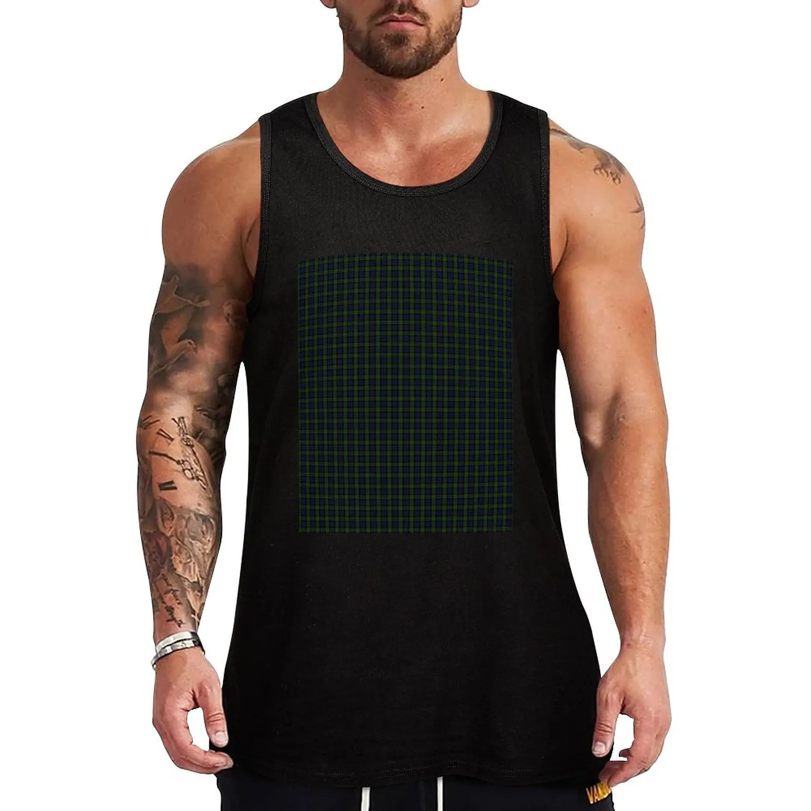 

Blackwatch Tartan Tank Top UV Protection Tank Top Sun Protective Sleeveless