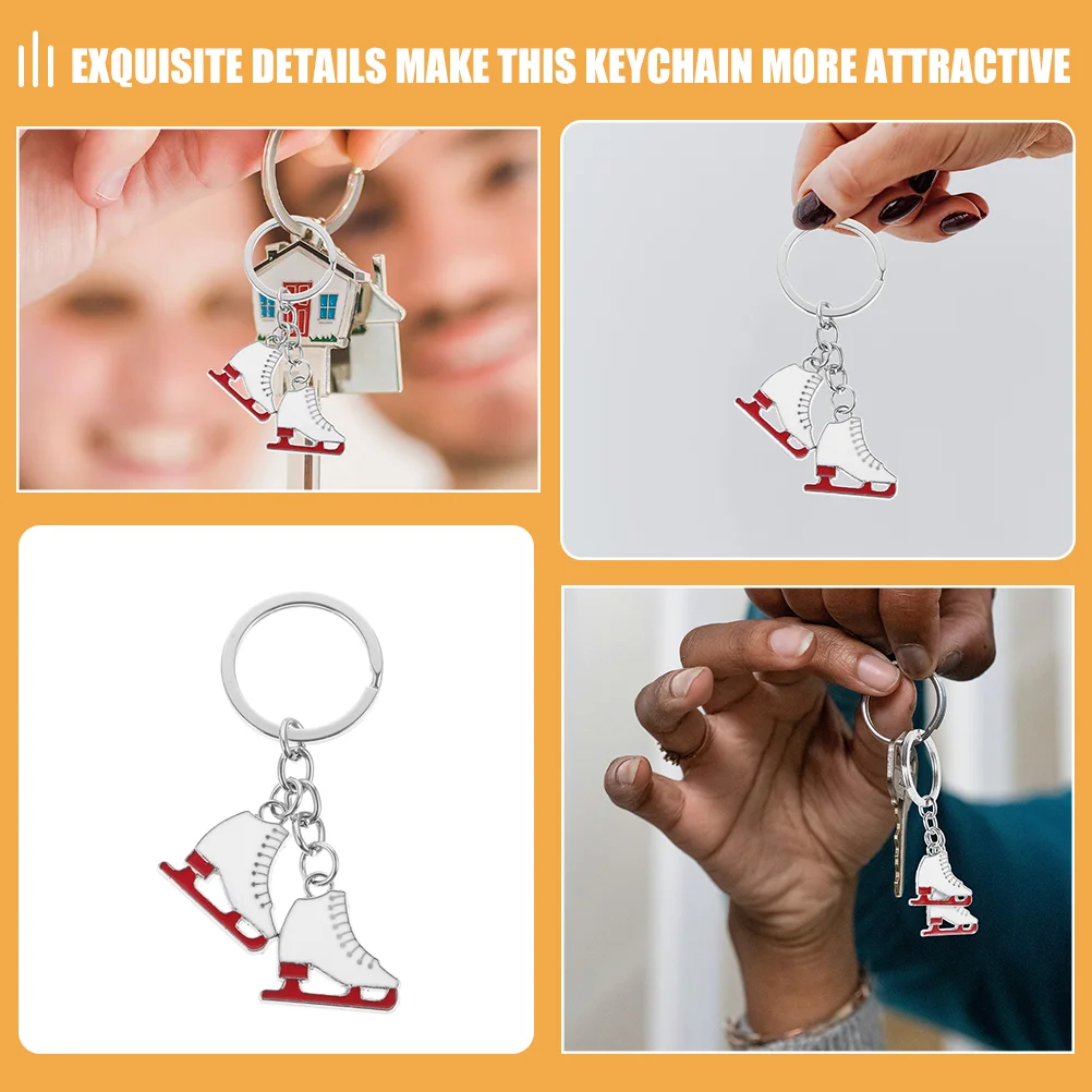 Skate Keychain Skates Shoe Model Pendants Fashion Keychains Hanging Ice Charm Ring