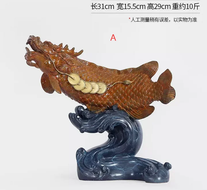 

Pure copper Originality Auspicious Goldfish office living room craft decoration