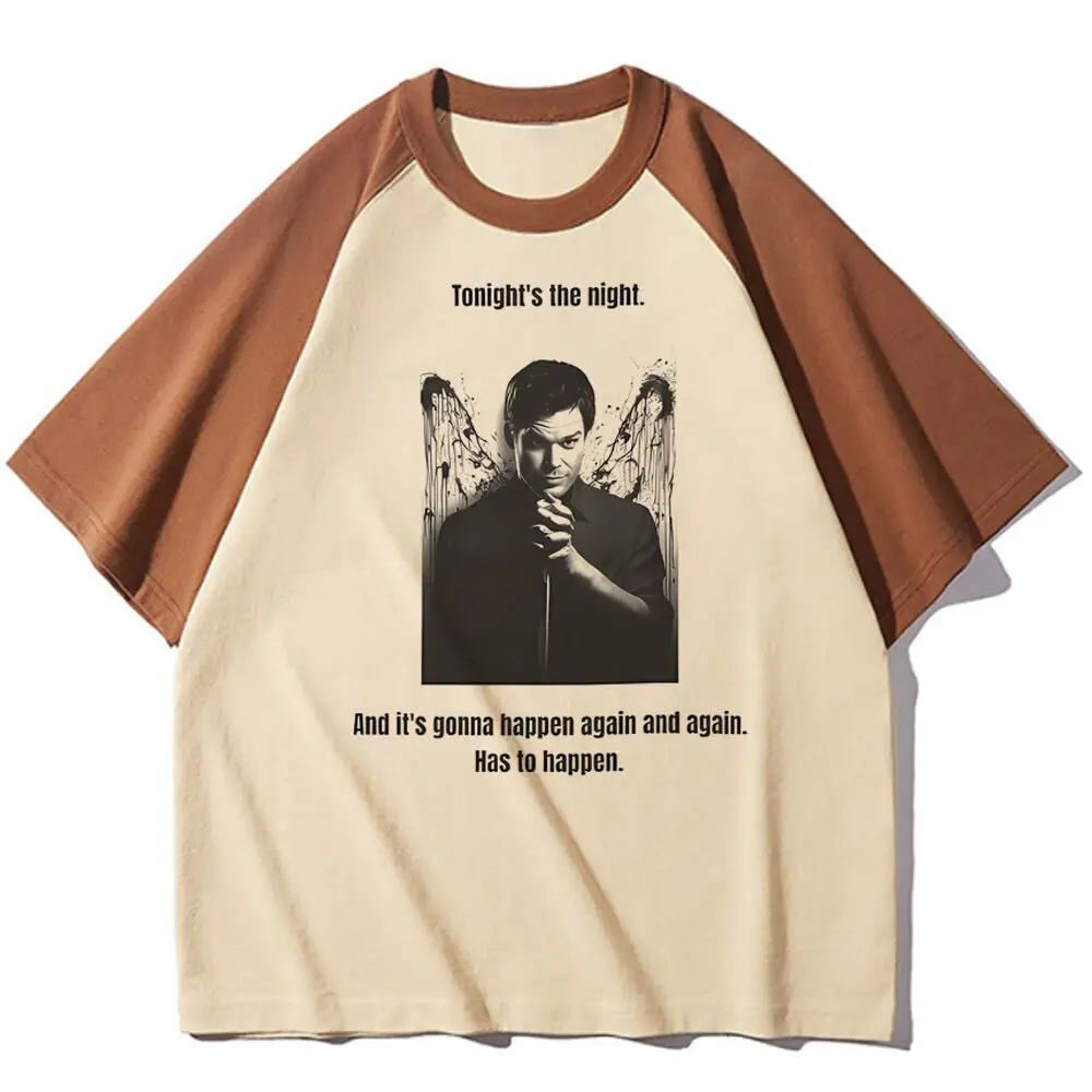 Dexter Morgan tshirt teen Digital anime Punk Pop Culture 80s t-shirt kawaii korean clothes Y2k Punk Breathable Colorful