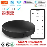 Tuya WiFi IR RF Remote Control 315 433 MHz Universal For All Air Conditioner TV LG Smart Life App Work with Alexa