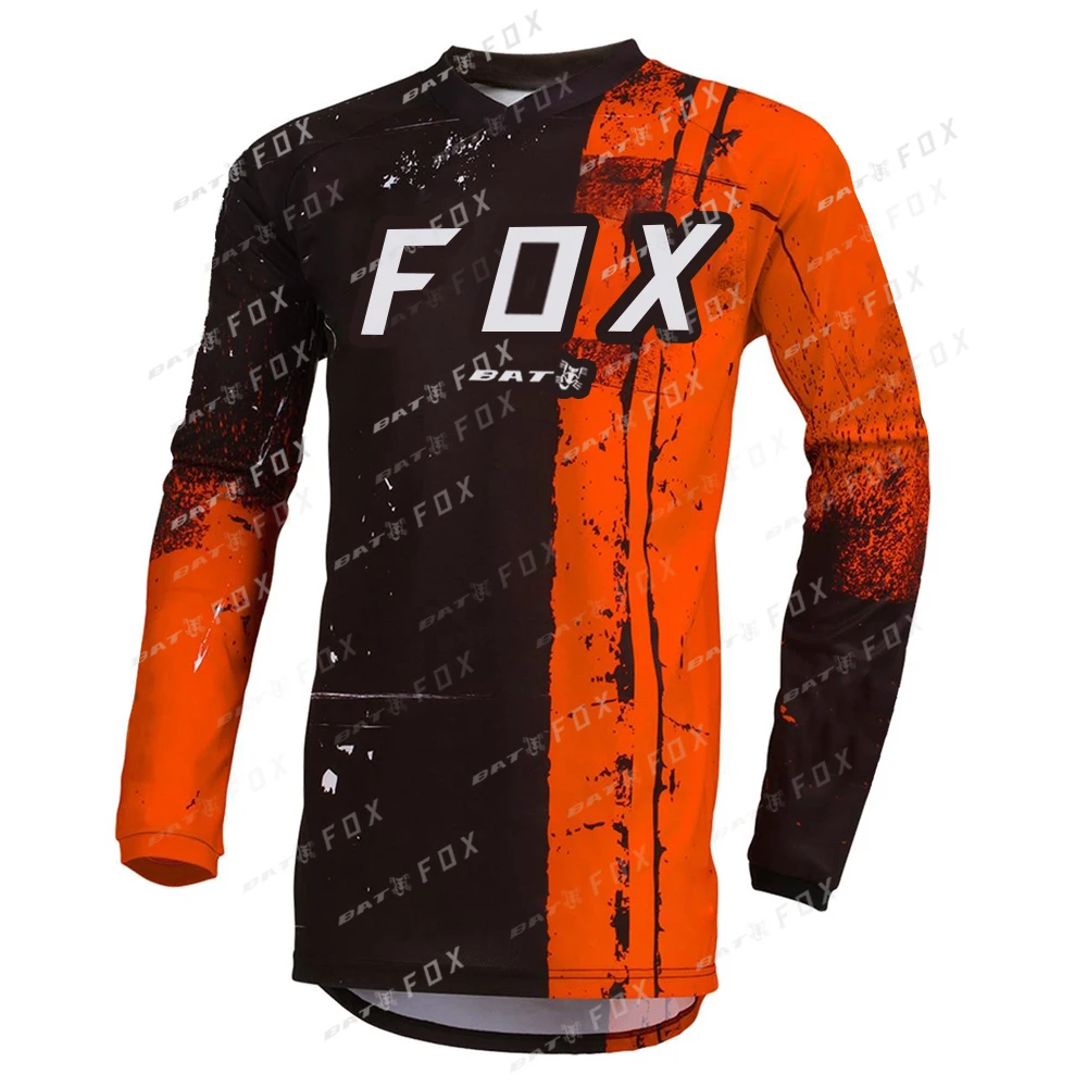 

BAT FOX Motocross jersey MTB T-Shirt Downhill Bike Jersey Offroad DH Motorcycle Jersey Enduro Jersey Maillot Ciclismo Hombre