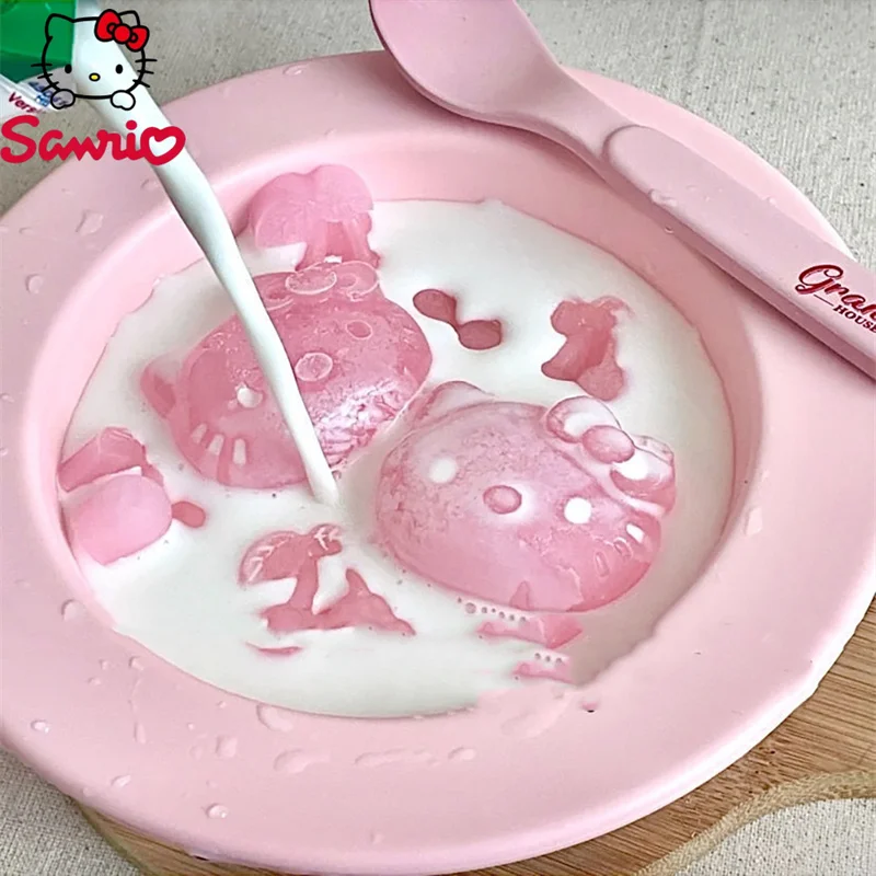 Molde de silicona de grado alimenticio KT Cat para helado, bandeja para hacer cubitos de hielo, herramienta de cocina para hornear, Diy, dibujos