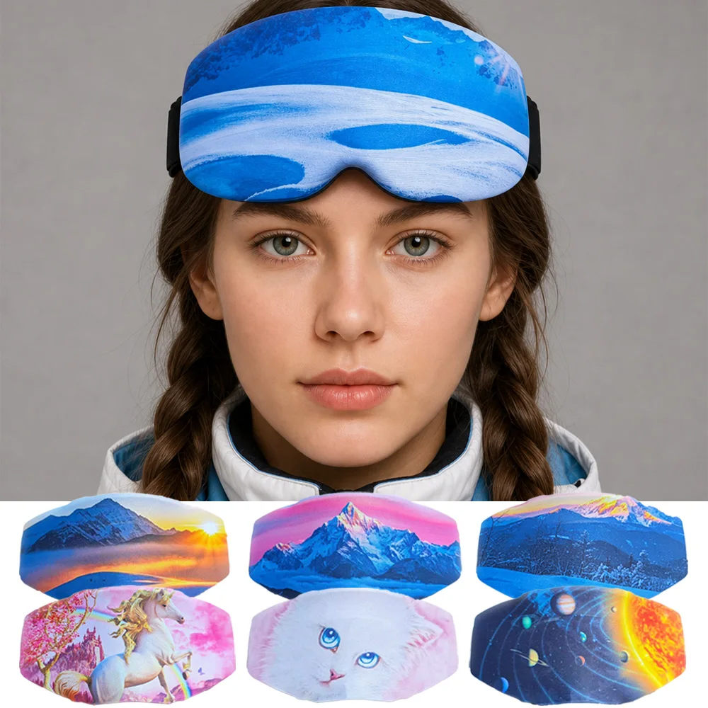 Mini Portable Ski Goggle Protective Cover, All‑Skill Riders, Snow Mountain Sport Avoid Lens Abrasion Practical Outdoor Accessory