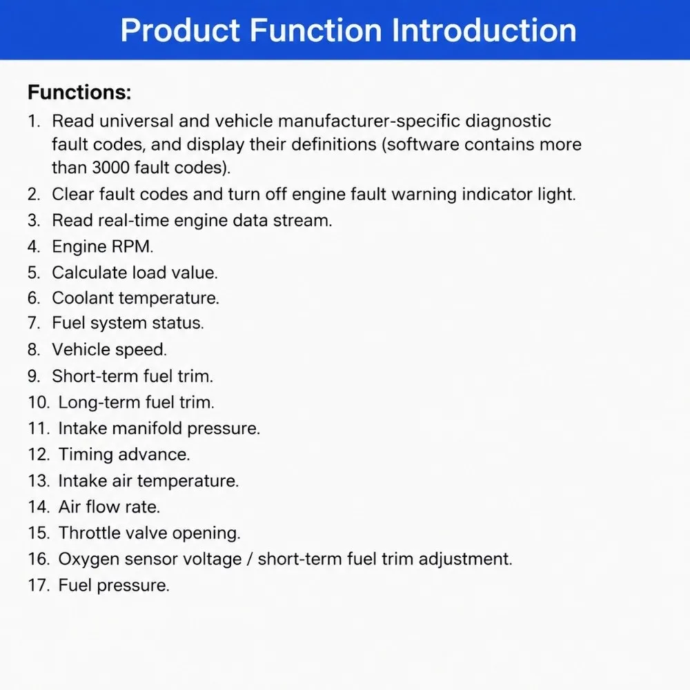 V1.5 Version OBD2 Scanner Bluetooth Connectivity ELM327 Chip Bluetooth Car Diagnostic Tool Automotive Fault Detector For Android