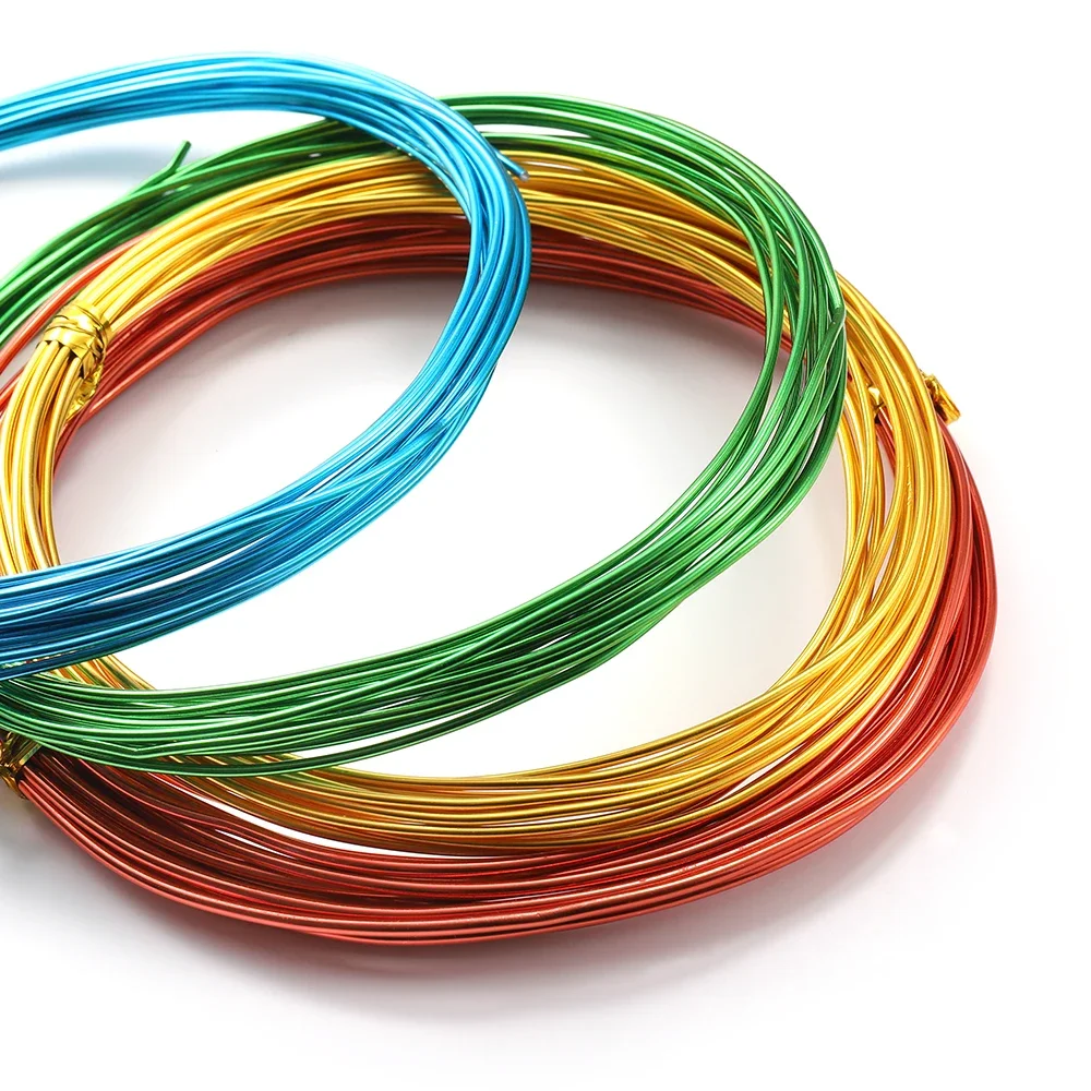 1mm Anadized Round Aluminum Wire 10 Meters Versatile Painted Aluminium Metal Wire For DIY Jewelry Making Accessories