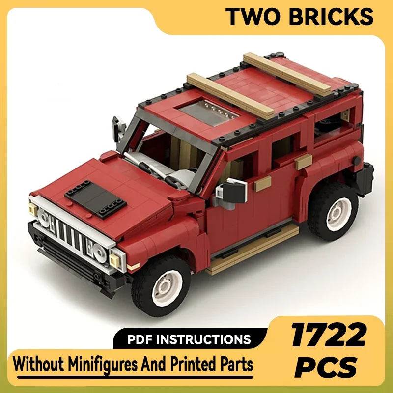 Moc Building Bricks City Car Model H3 Pick-up Truck Car 10290 Technology Modular Block Gifts Toys For Children DIY Sets Assembly